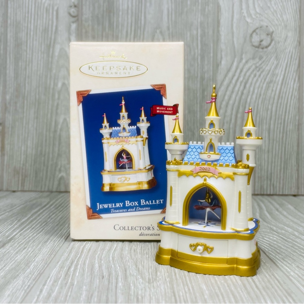 Vintage Hallmark Jewlery box Ballet Keepsake Christmas Ornament Movement & Sound